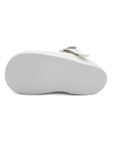 mercedita para nina de lino con hebilla