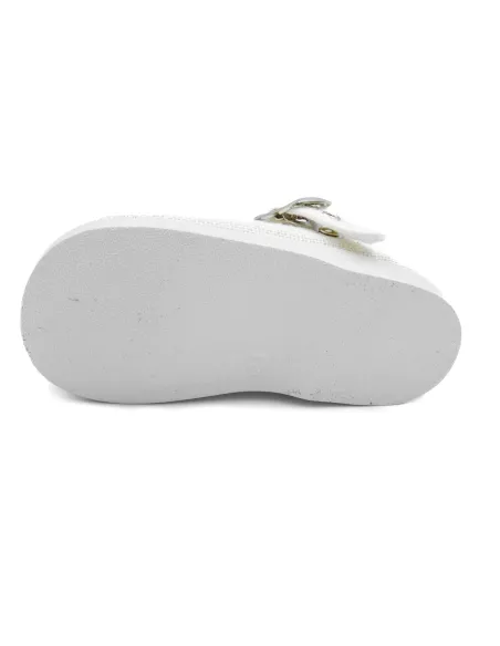 mercedita para nina de lino con hebilla