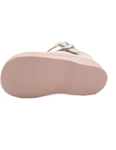 mercedita para nina de lino con hebilla