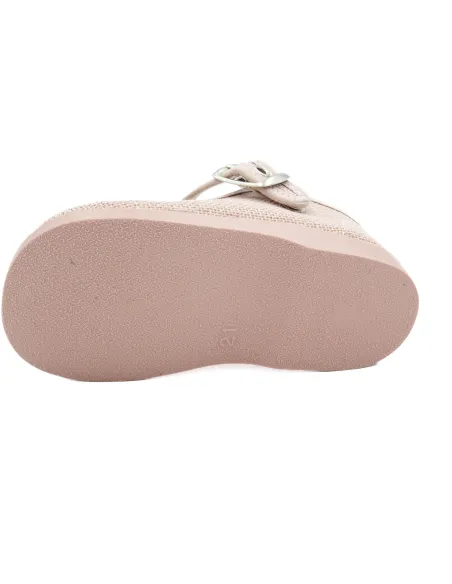 mercedita para nina de lino con hebilla