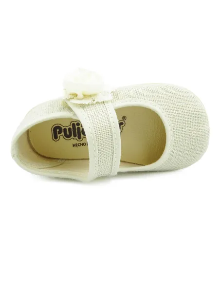 Mercedita de nina para ceremonia con flor