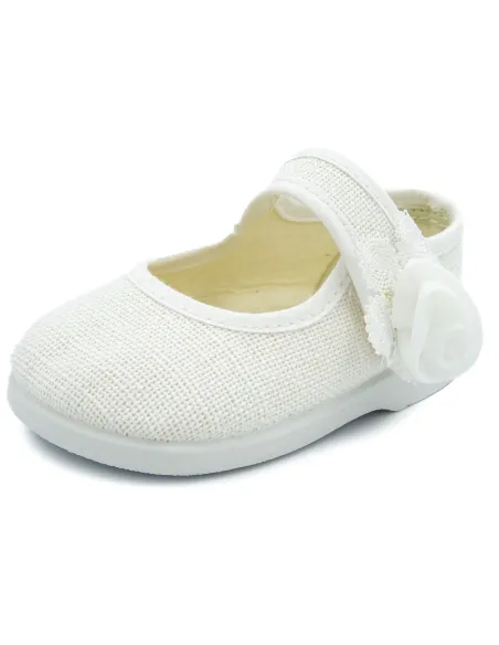 Mercedita de nina para ceremonia con flor