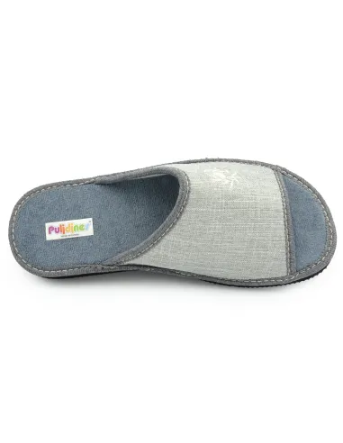 zapatilla de caballero de toalla para verano con suela de piso eva