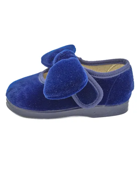 merceditas de terciopelo para nina con lazo