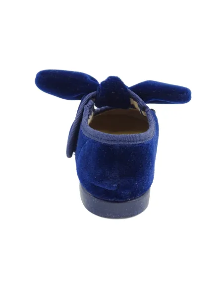 merceditas de terciopelo para nina con lazo