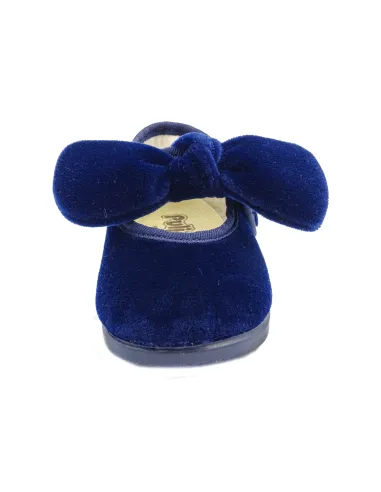 merceditas de terciopelo para nina con lazo