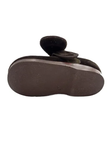 merceditas de terciopelo para nina con lazo