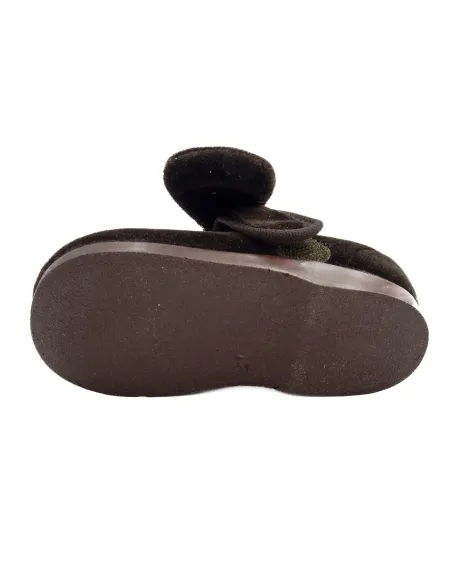 merceditas de terciopelo para nina con lazo