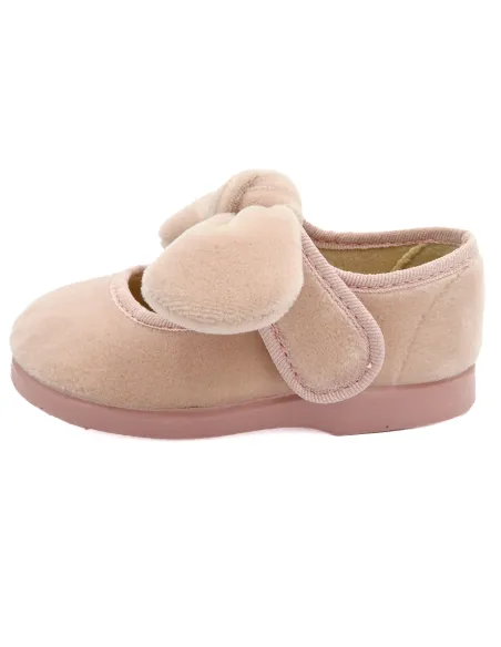 merceditas de terciopelo para nina con lazo