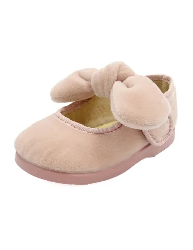 merceditas de terciopelo para nina con lazo