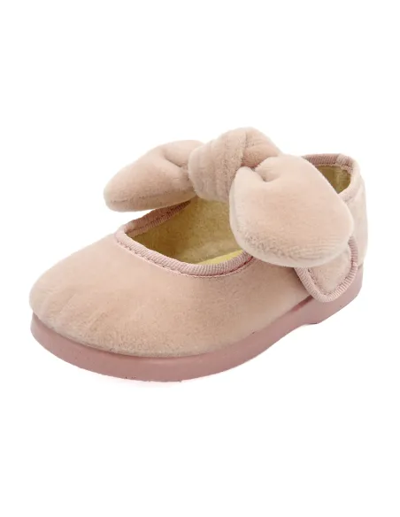 merceditas de terciopelo para nina con lazo