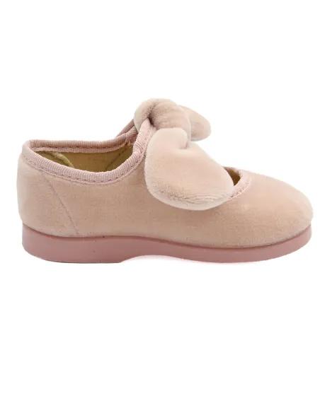 merceditas de terciopelo para nina con lazo