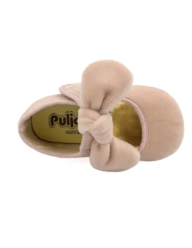 merceditas de terciopelo para nina con lazo