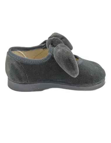 merceditas de terciopelo para nina con lazo