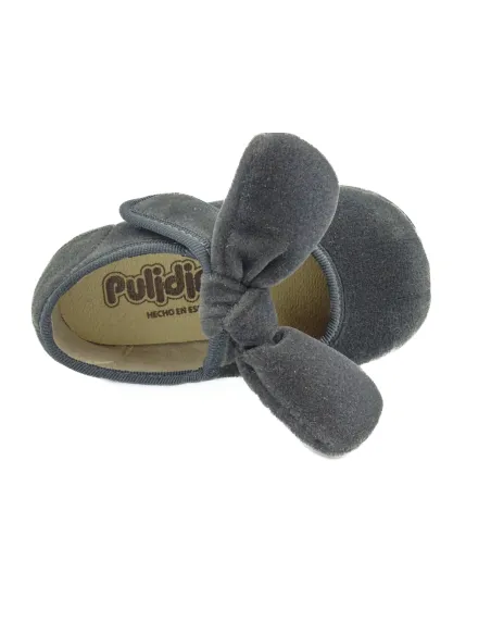 merceditas de terciopelo para nina con lazo