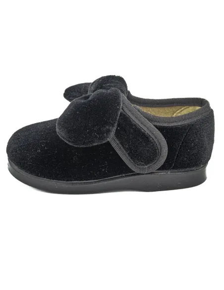 merceditas de terciopelo para nina con lazo