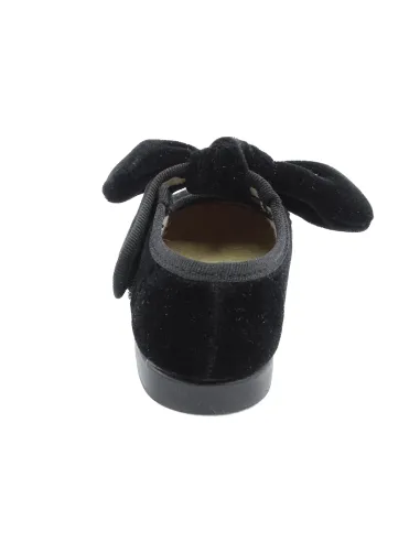 merceditas de terciopelo para nina con lazo