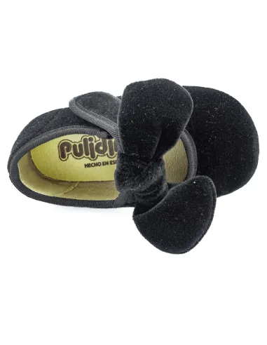 merceditas de terciopelo para nina con lazo