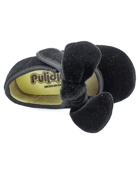 merceditas de terciopelo para nina con lazo