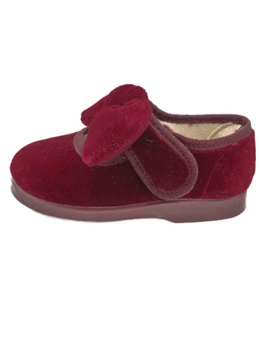 merceditas de terciopelo para nina con lazo