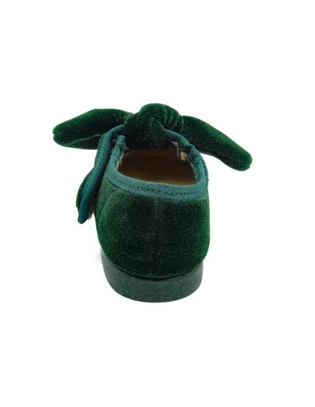 merceditas de terciopelo para nina con lazo