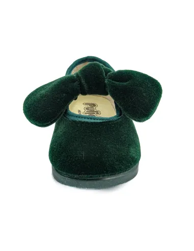 merceditas de terciopelo para nina con lazo