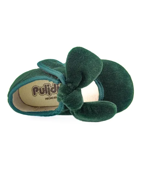 merceditas de terciopelo para nina con lazo