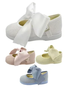 mercedita para niña de lazo de raso ideal para ceremonia