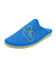 zapatilla casa para senora de toalla con bordado y suela microporosa 2