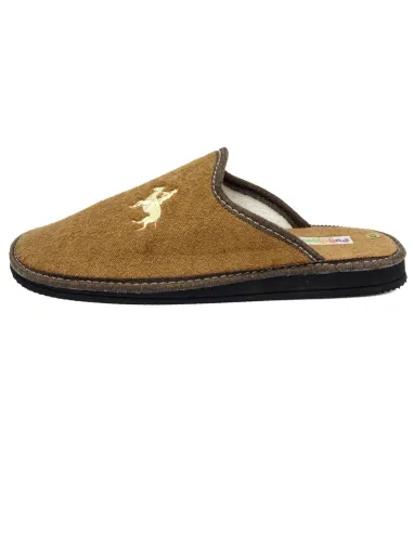 zapatilla de caballero para casa de rizo