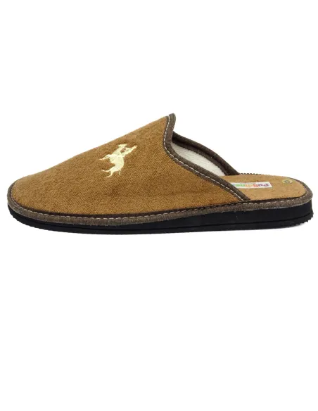zapatilla de caballero para casa de rizo