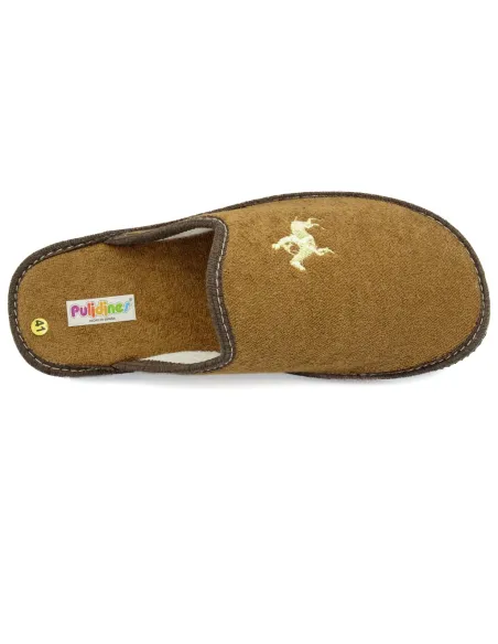 zapatilla de caballero para casa de rizo