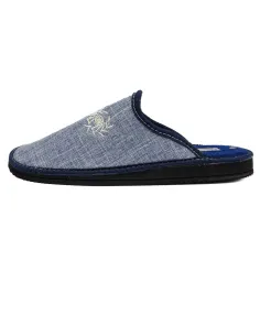 Zapatilla de casa para caballero de rizo