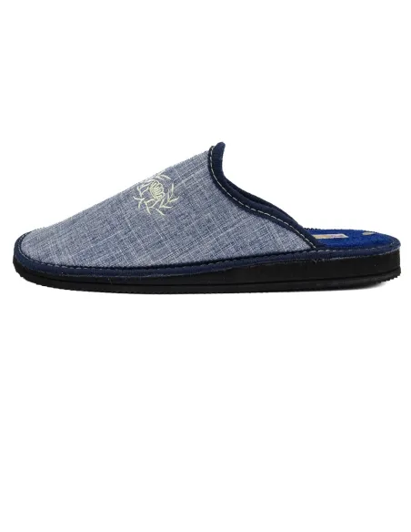 Zapatilla de casa para caballero de rizo