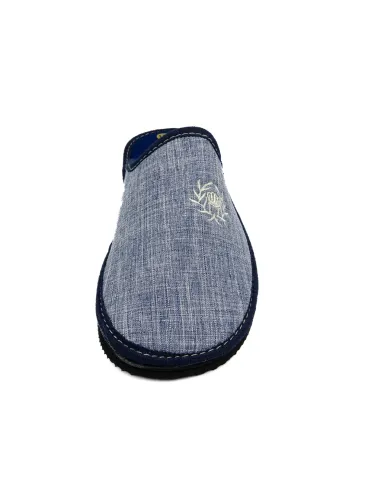 Zapatilla de casa para caballero de rizo