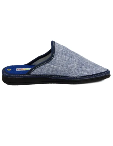 Zapatilla de casa para caballero de rizo