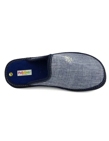 Zapatilla de casa para caballero de rizo
