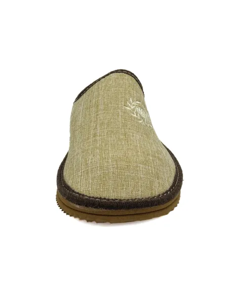 Zapatilla de casa para caballero de rizo