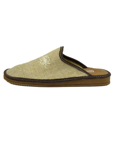 Zapatilla de casa para caballero de rizo