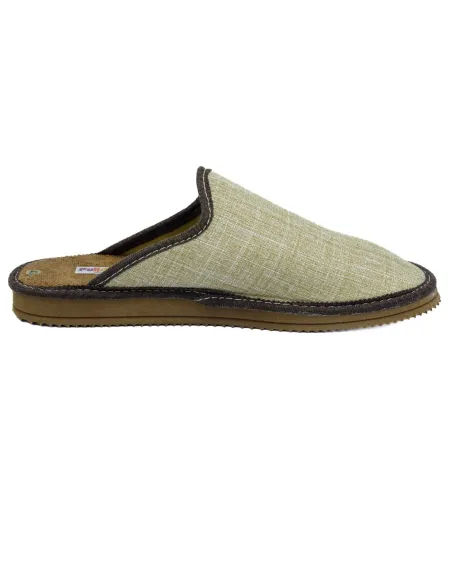 Zapatilla de casa para caballero de rizo