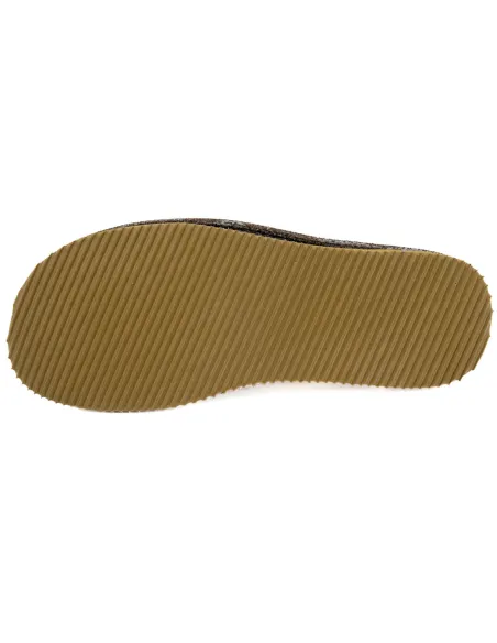 Zapatilla de casa para caballero de rizo