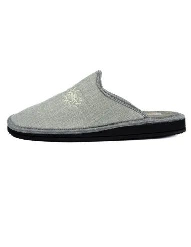 Zapatilla de casa para caballero de rizo