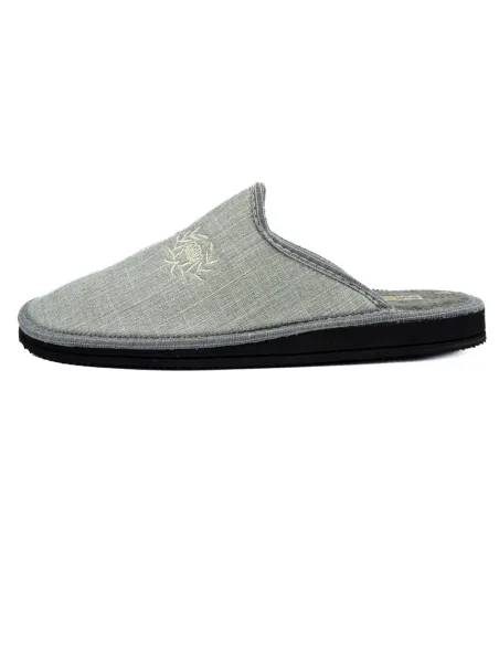 Zapatilla de casa para caballero de rizo
