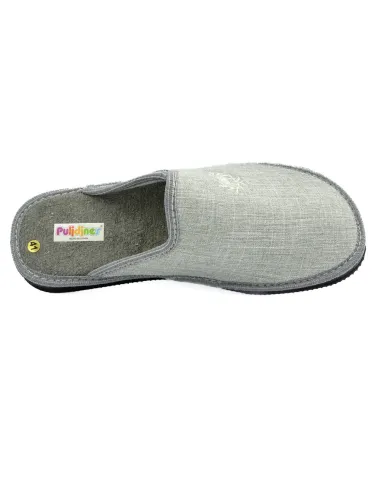 Zapatilla de casa para caballero de rizo