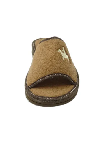 zapatilla de casa de toalla para caballero de suela de eva