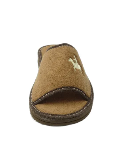 zapatilla de casa de toalla para caballero de suela de eva