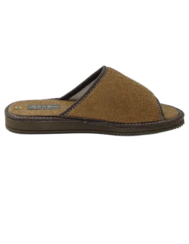 zapatilla de casa de toalla para caballero de suela de eva