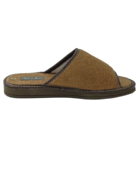 zapatilla de casa de toalla para caballero de suela de eva