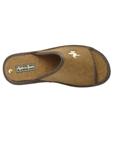 zapatilla de casa de toalla para caballero de suela de eva