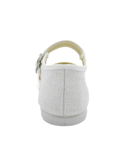 Mercedita para nina de lino ideal para ceremonia